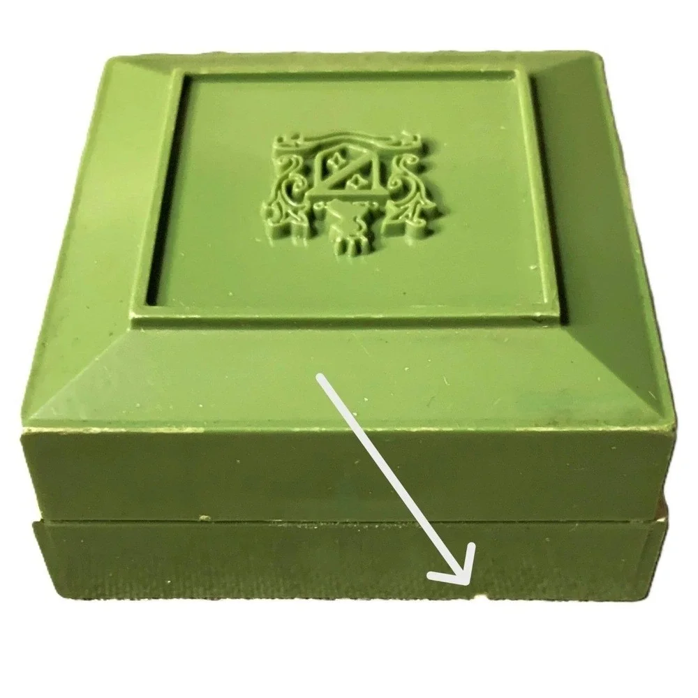 Vtg Jewelry Box w/ Velvet Interior A. Villavecchia & Sons Union City, NJ MCM Era